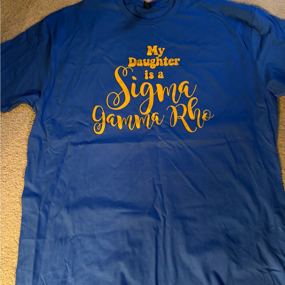 💙💛SIGMA GAMMA RHO - Blue and Gold Short Sleeve Tee💙💛